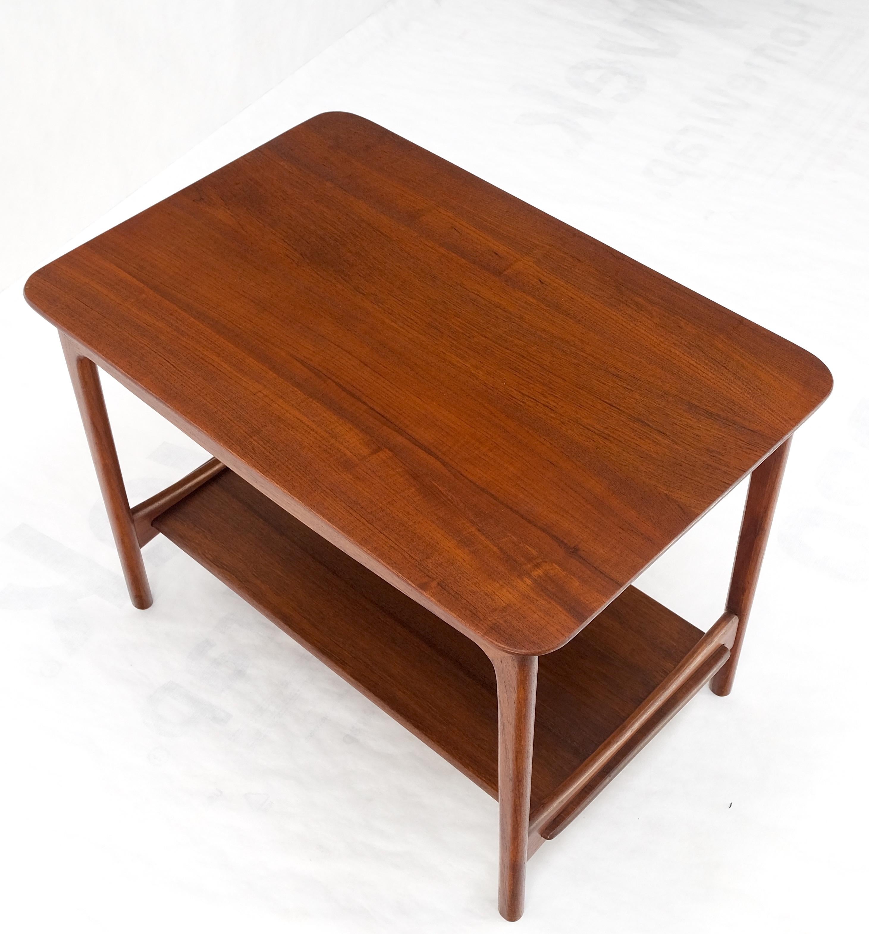 Solid Teak Danish Mid Century Modern Side End Table by John Stuart MINT Stunning For Sale 7