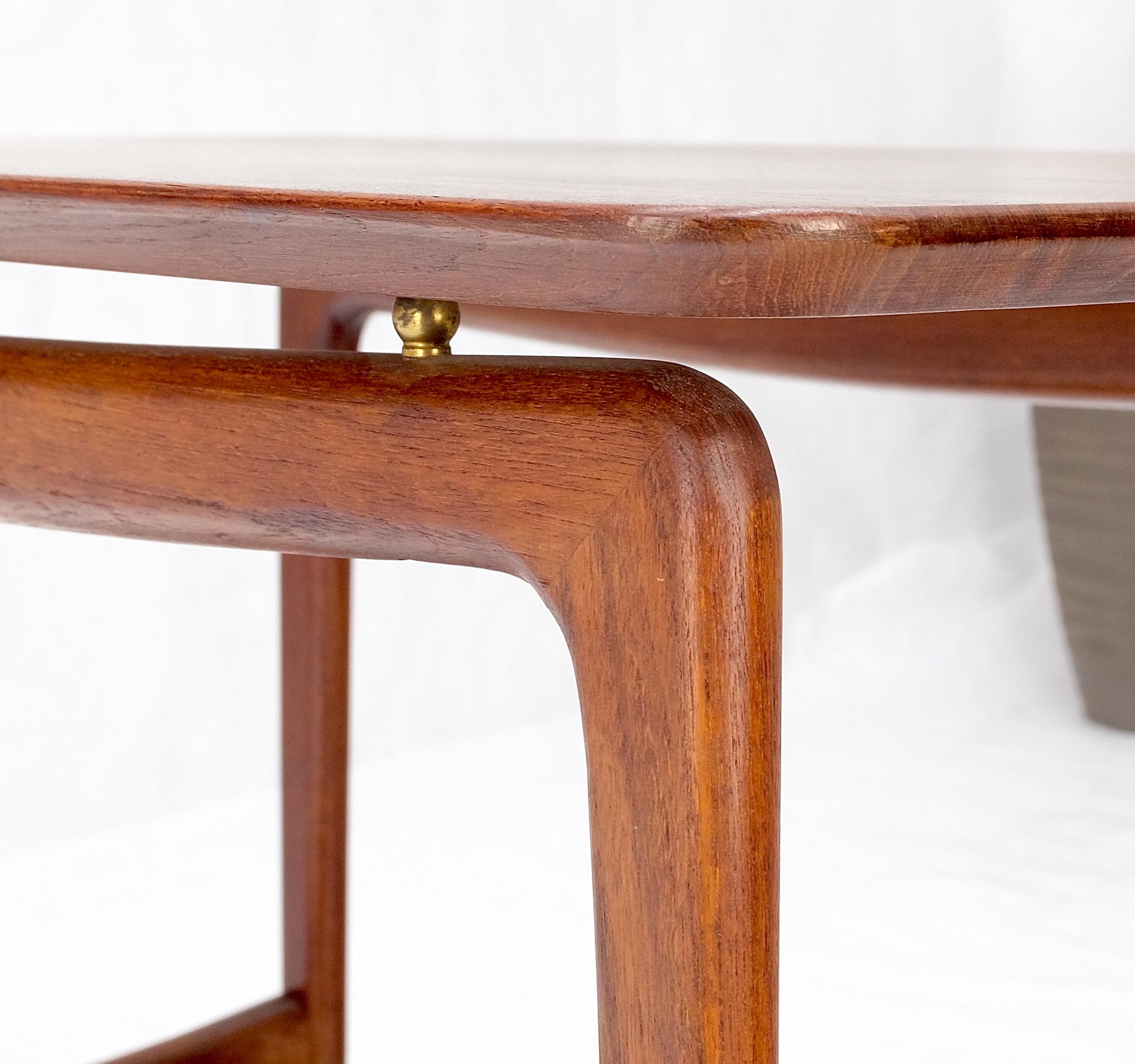 American Solid Teak Danish Mid Century Modern Side End Table by John Stuart MINT Stunning For Sale