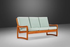 Solid Teak Danish Modern 3- Seater Sofa by Sun Cabinet, c. 1980's