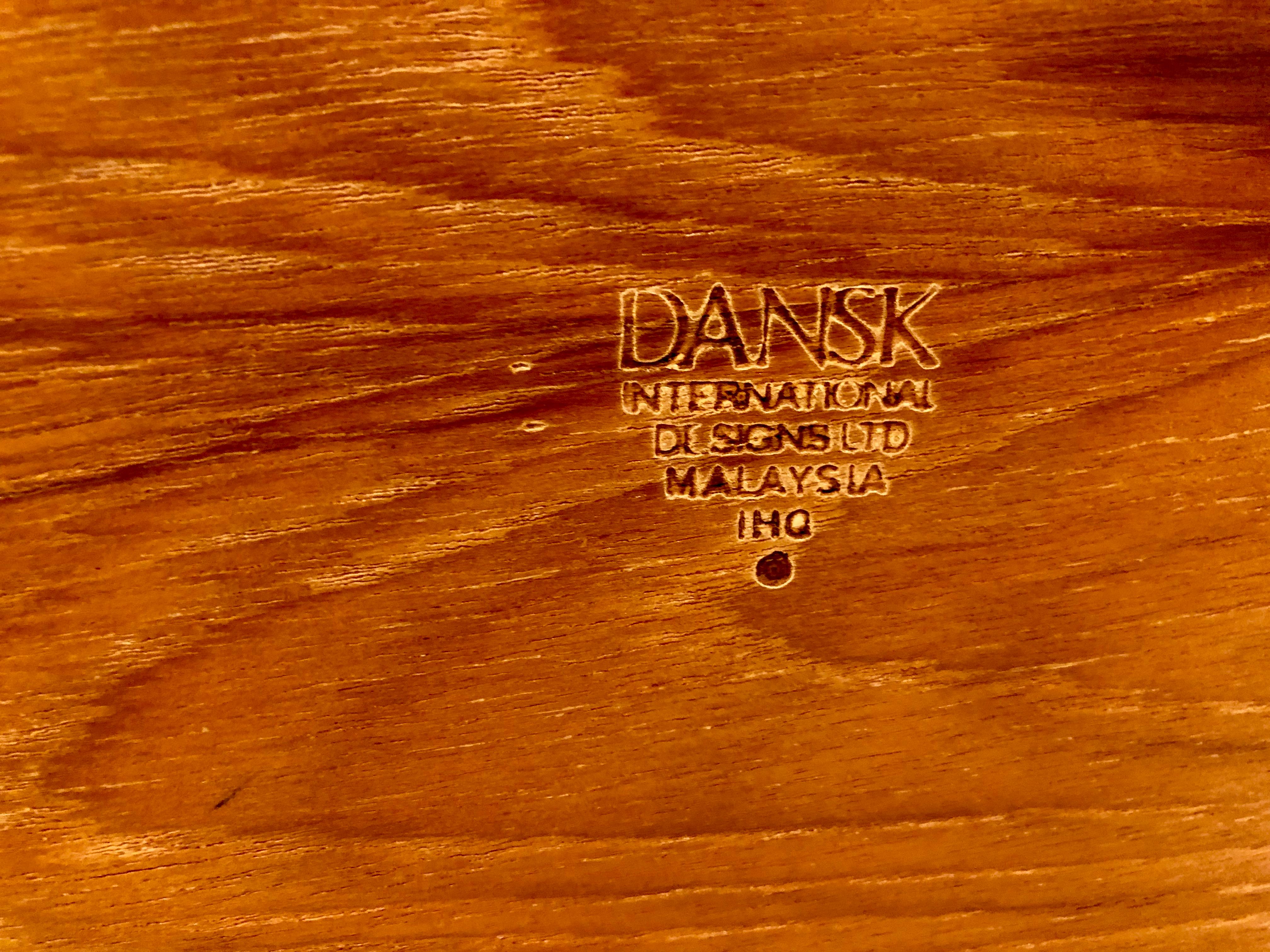 Asian Solid Teak Danish Modern Dansk Tray Designed by Quistgaard