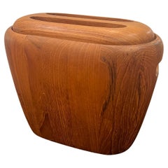 Solid Teak Danish Modern Ice Bucket After Quistgaard for Balos