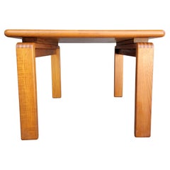 Vintage Solid Teak Danish Modern Patchwork Side Table