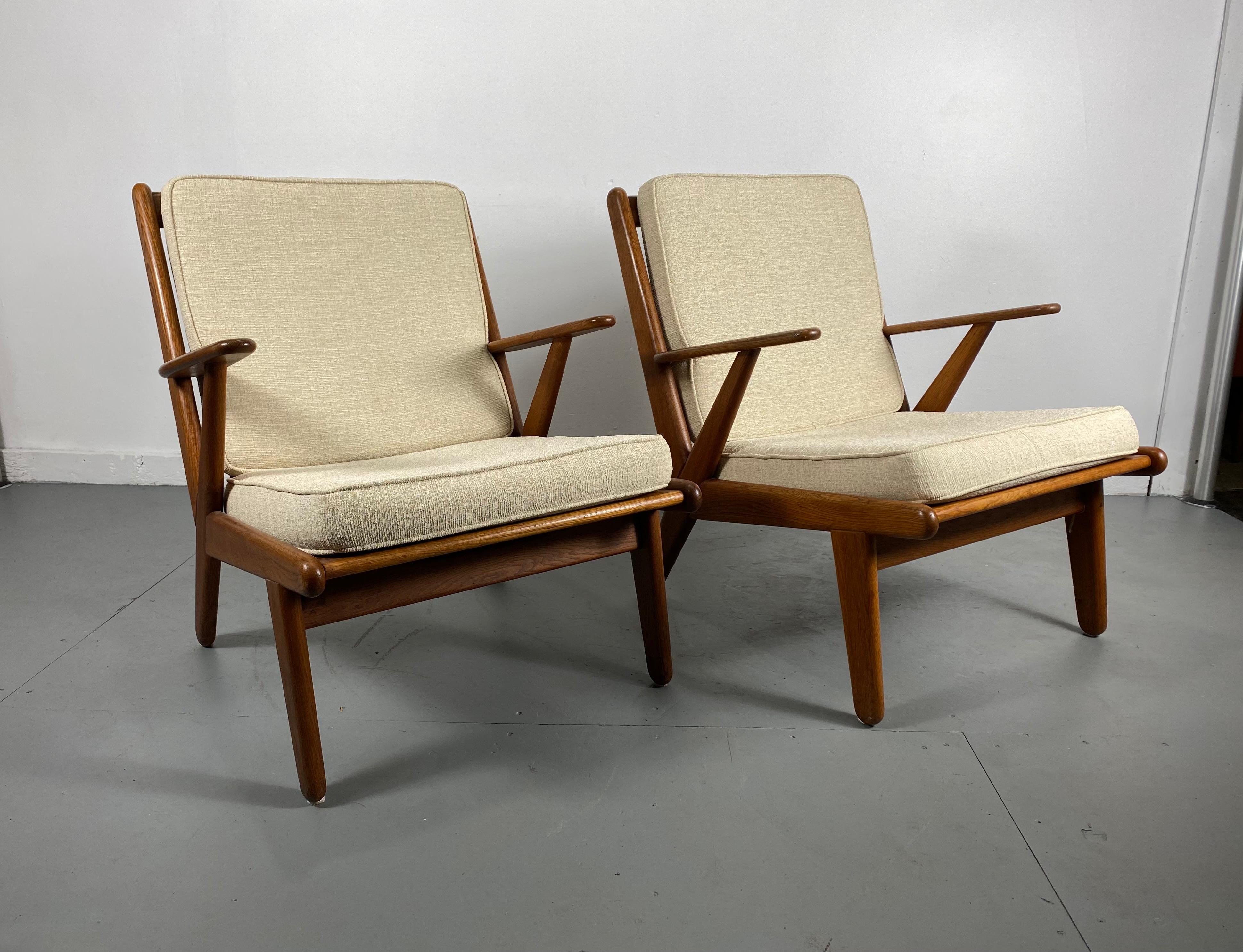Solid Teak Danish Modernist Lounge Chairs designed by Poul Volther / Denmark 4