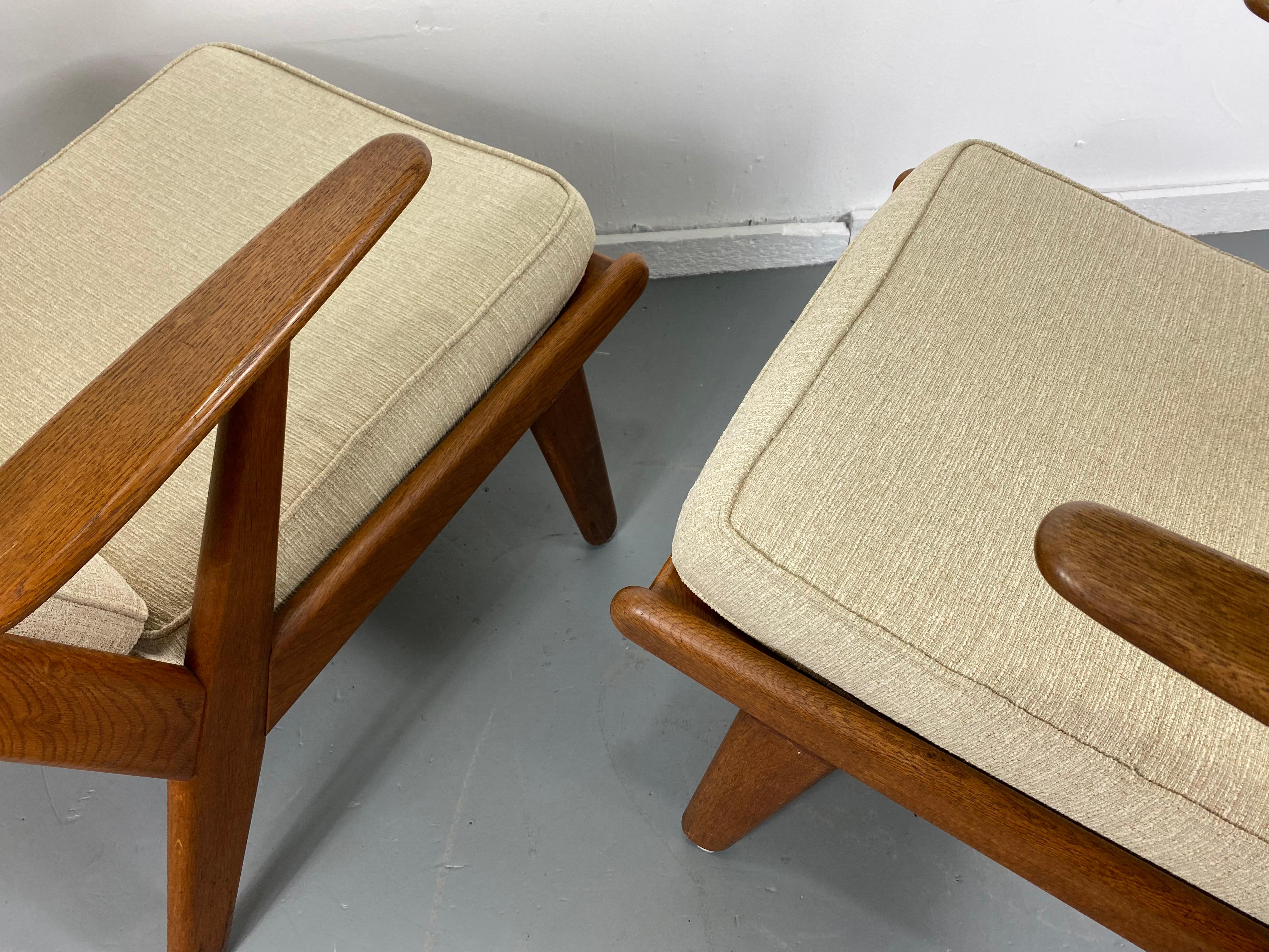 Solid Teak Danish Modernist Lounge Chairs designed by Poul Volther / Denmark 5