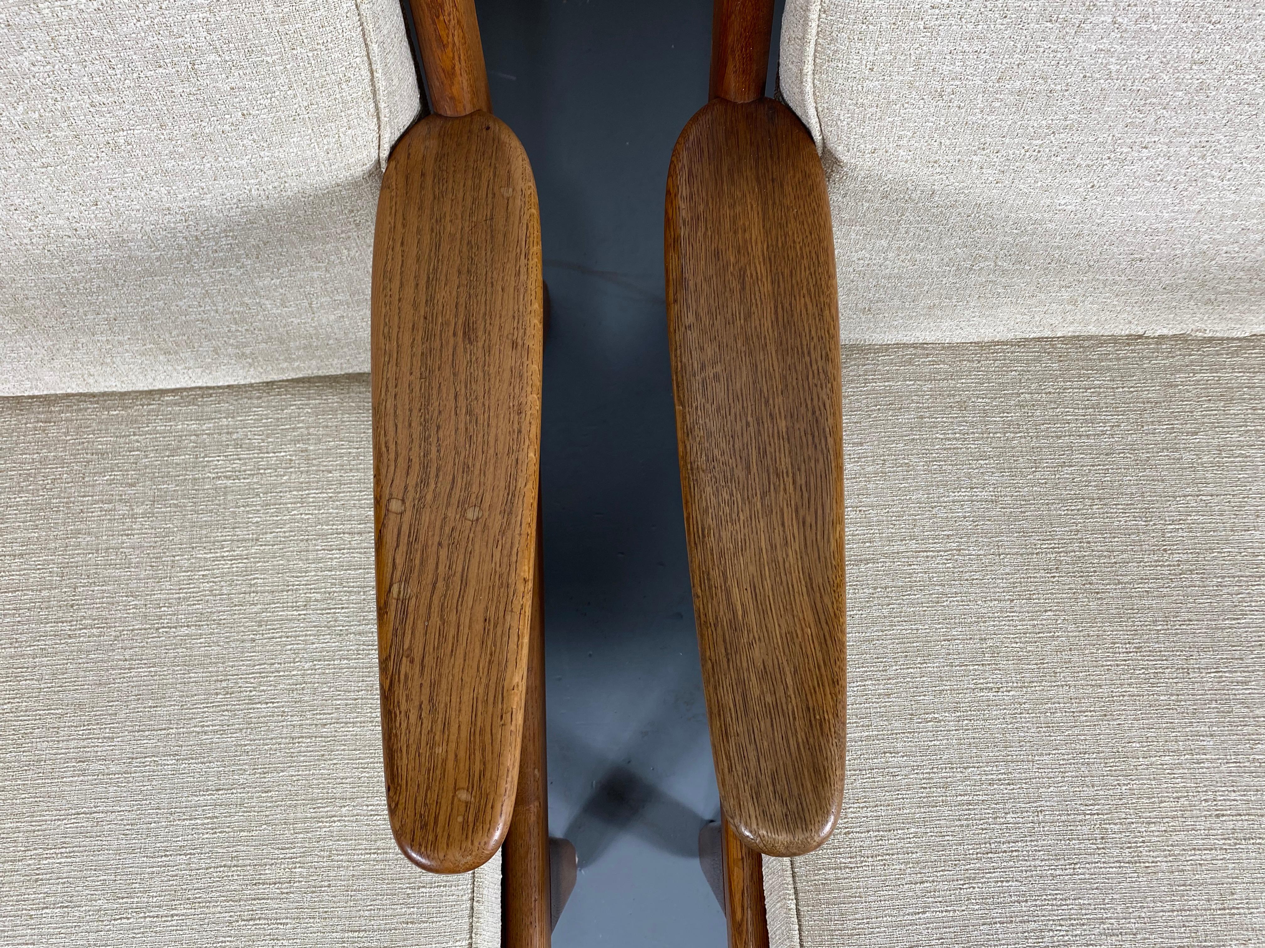 Solid Teak Danish Modernist Lounge Chairs designed by Poul Volther / Denmark 1