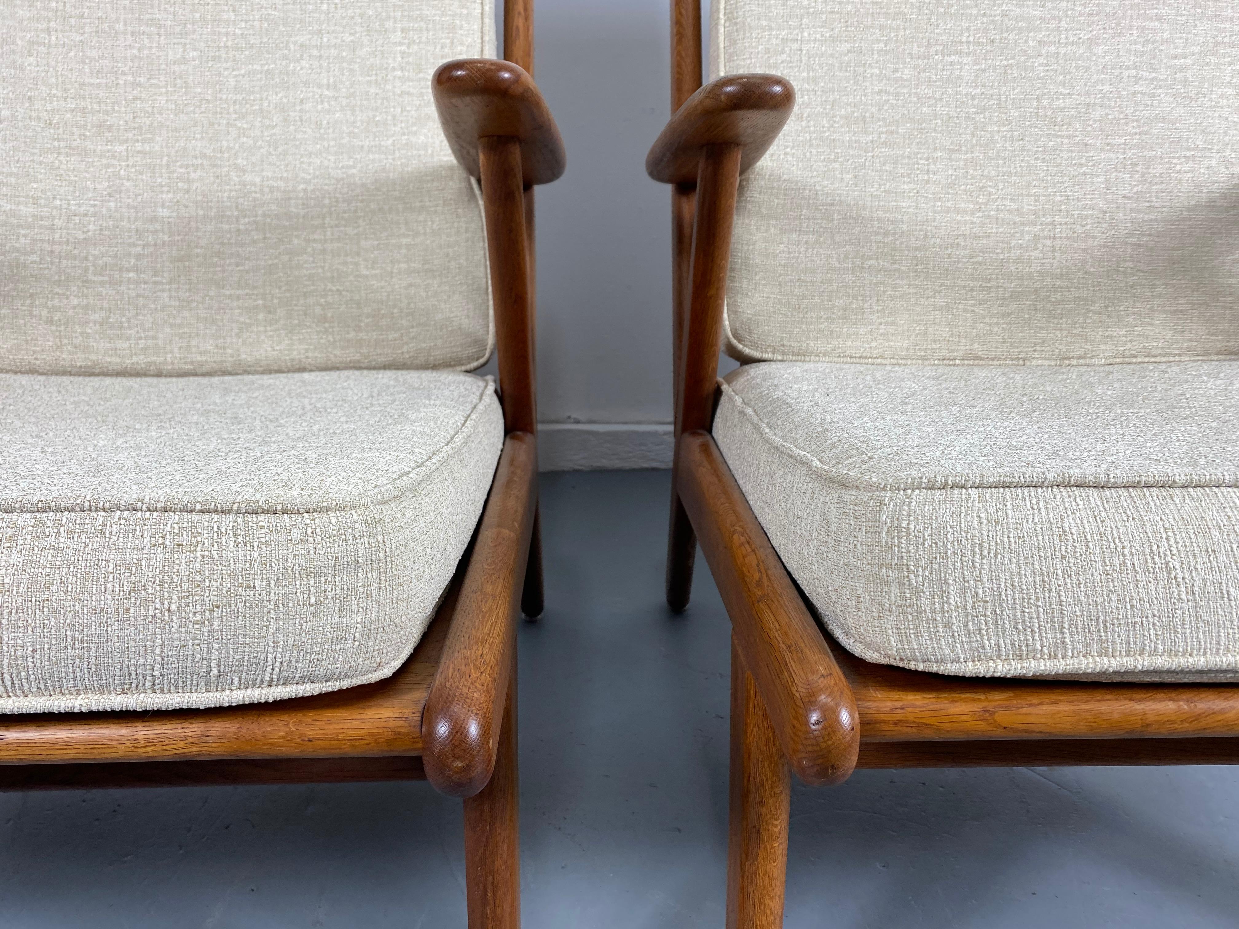 Solid Teak Danish Modernist Lounge Chairs designed by Poul Volther / Denmark 2