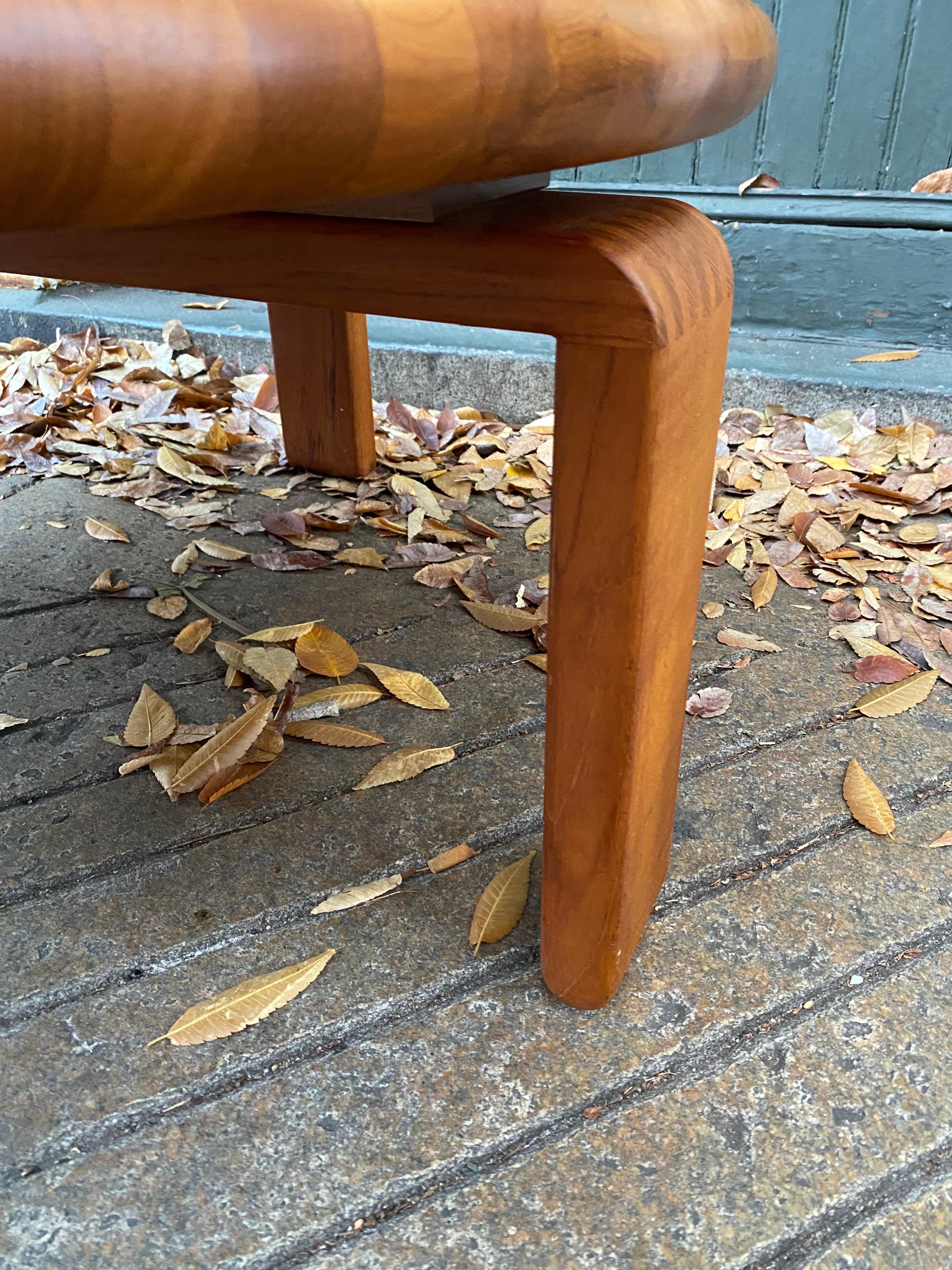 Late 20th Century Solid Teak Danish Round Coffee Table