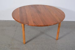 Solid Teak Dining Room Table Attributed to Borge Mogensen