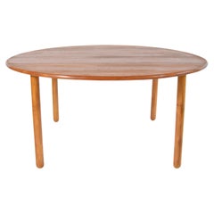 Solid Teak Dining Room Table Attributed to Borge Mogensen