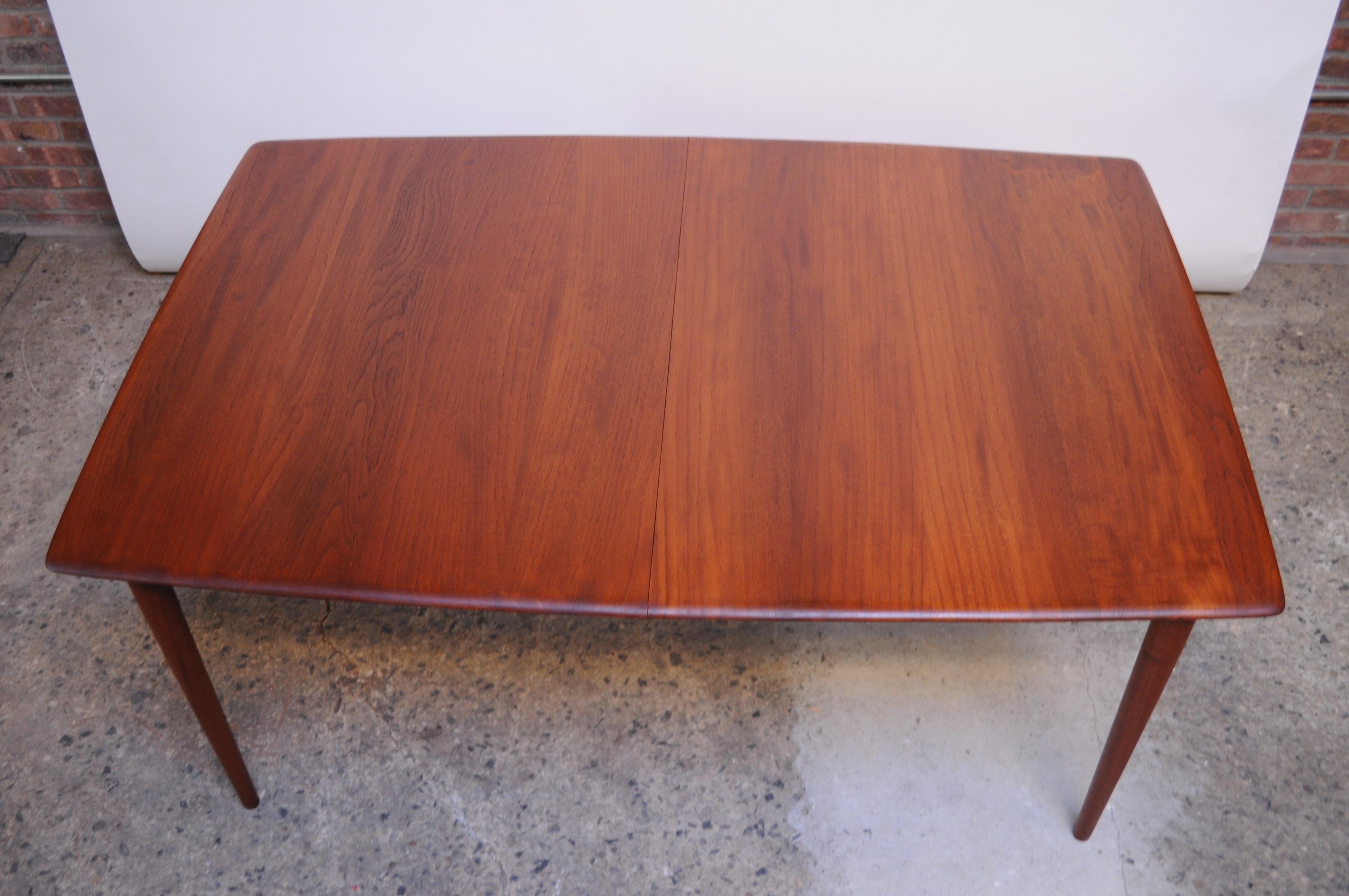 Solid Teak Extendable Dining Table by Johannes Aasbjerg 4