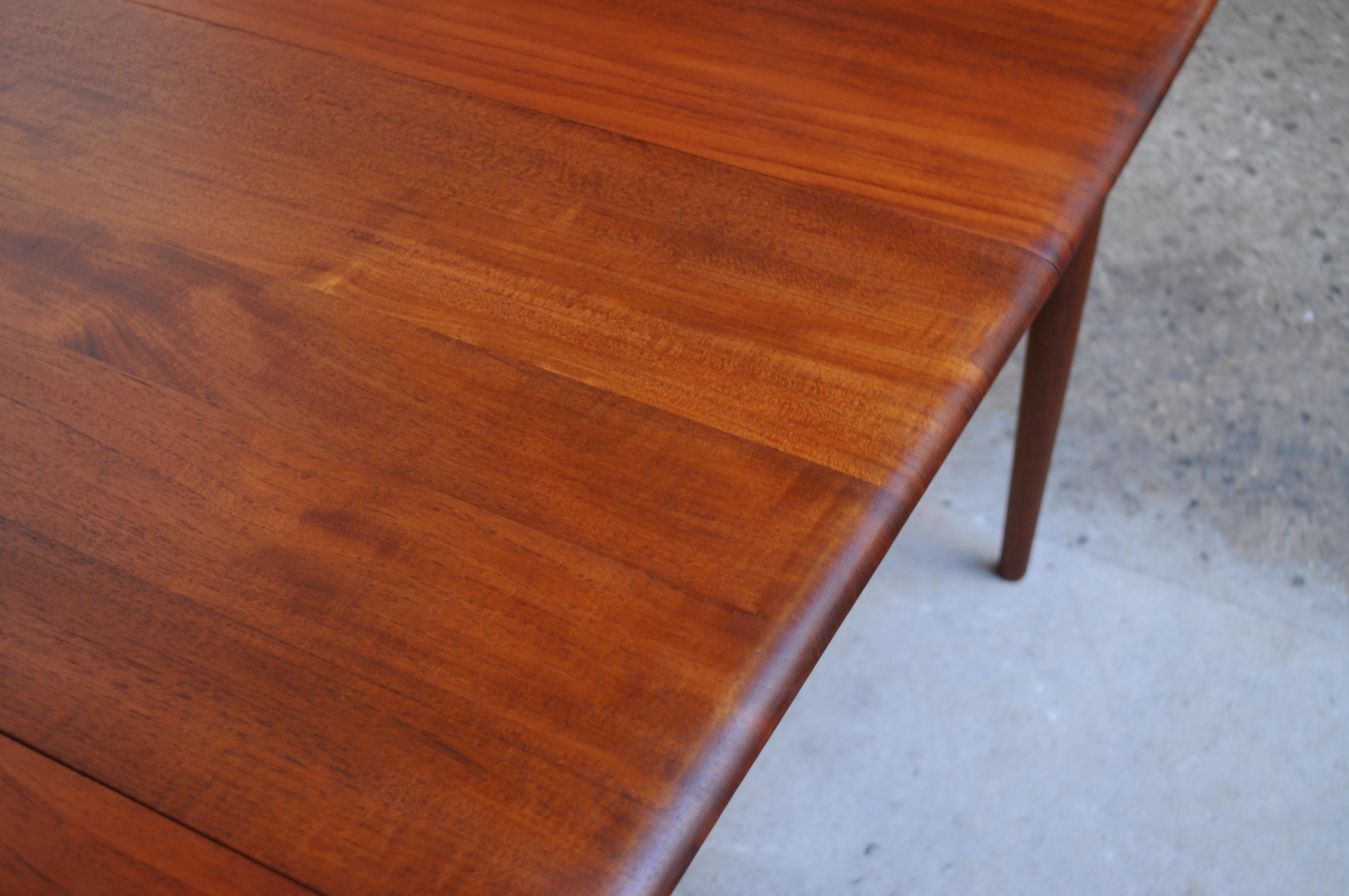 Solid Teak Extendable Dining Table by Johannes Aasbjerg 13