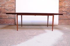 Solid Teak Extendable Dining Table by Johannes Aasbjerg
