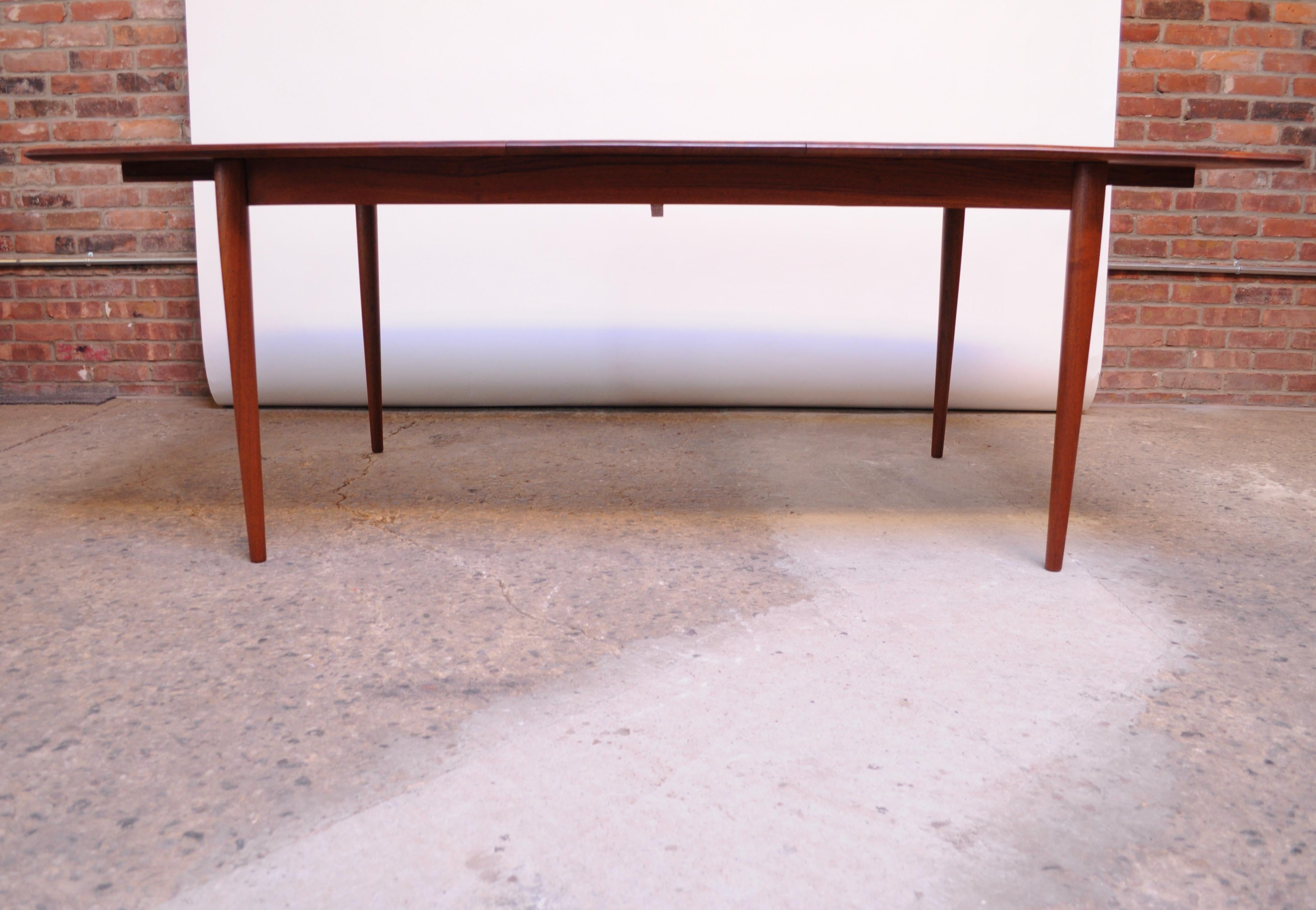 Solid Teak Extendable Dining Table by Johannes Aasbjerg 3