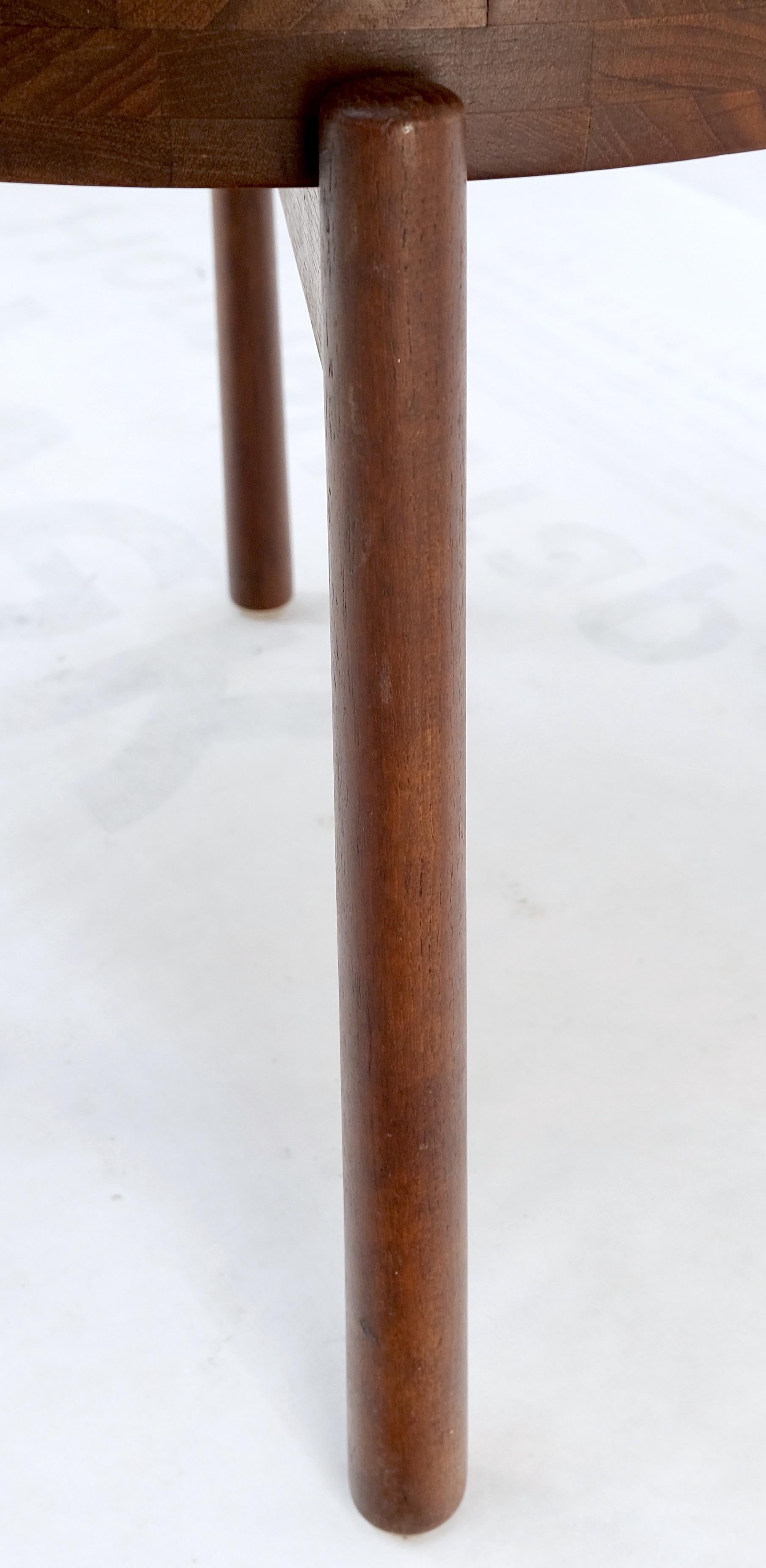 Solid Teak Flip Top Tapered Legs Base Danish Mid-Century Modern Side End Table 2