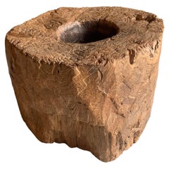 Solid Teak Granary Mortar from Java, Indonesia c. 1950
