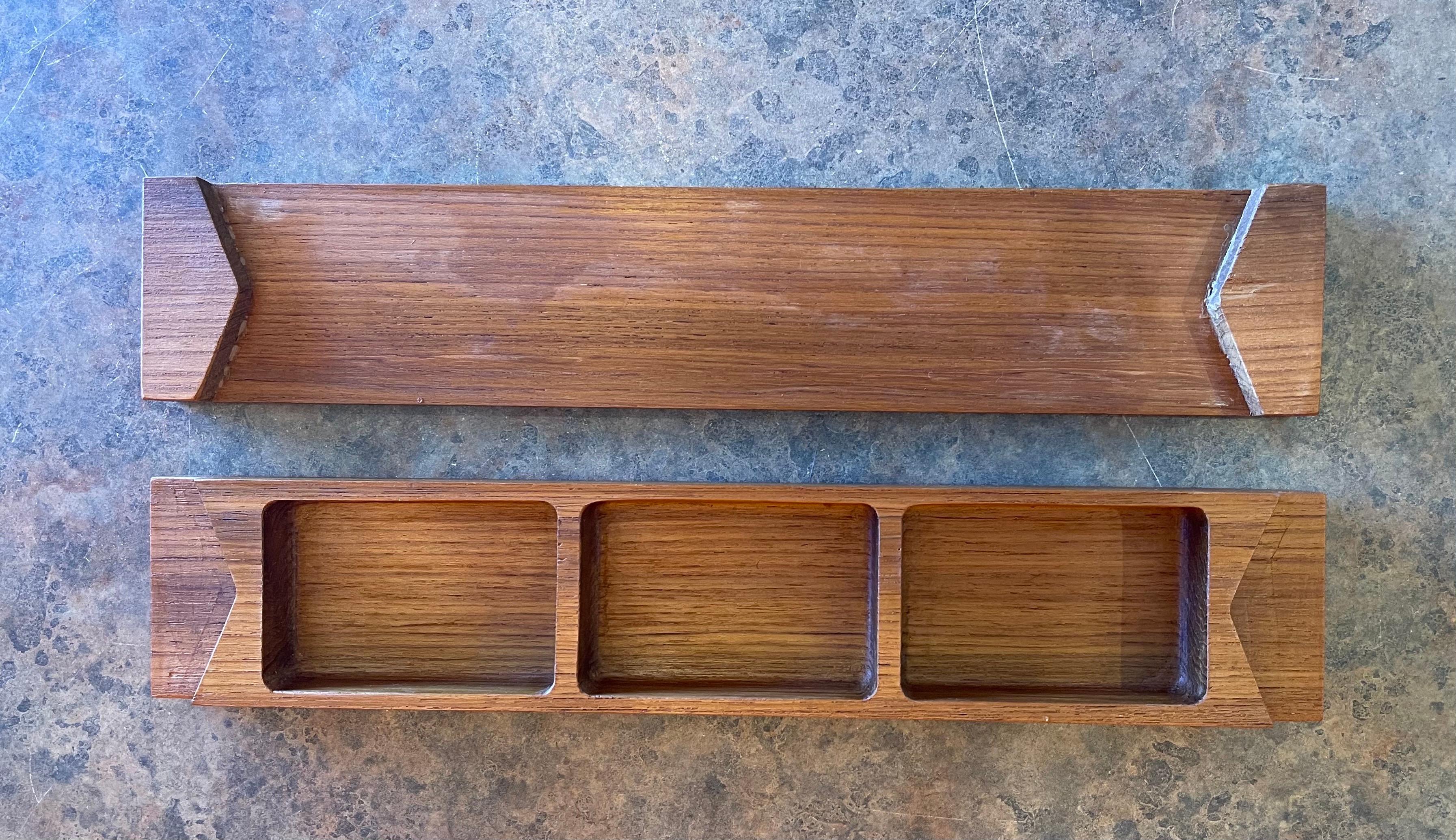 Solid Teak Jewelry or Trinket Box by Jens Quistgaard for Dansk In Good Condition For Sale In San Diego, CA