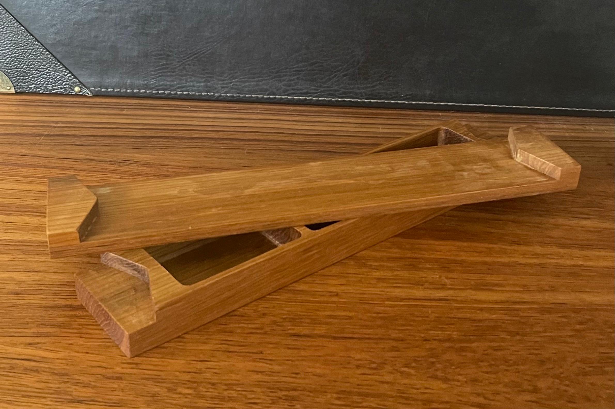 Caja para joyas o baratijas de teca maciza de Jens Quistgaard para Dansk Teca en venta