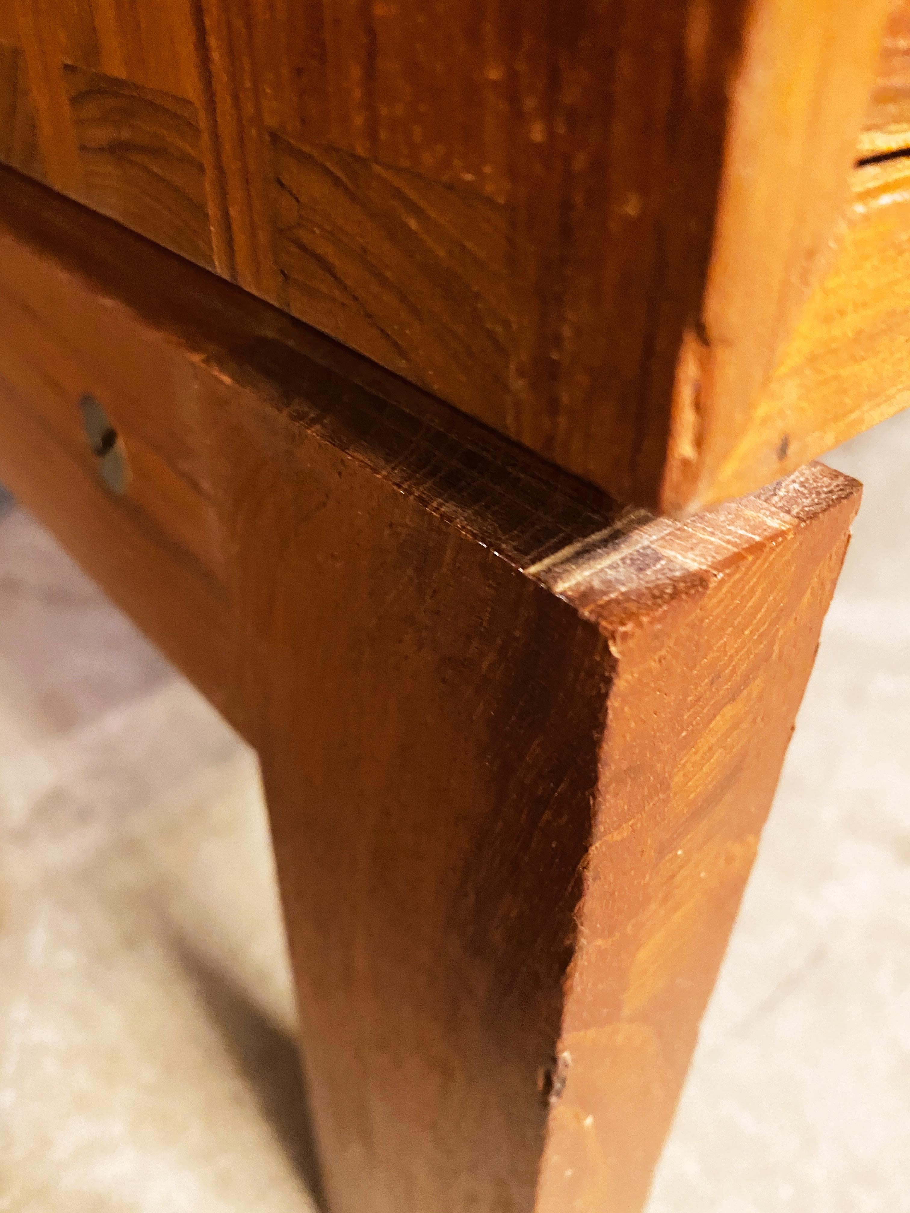 Solid Teak Lowboy Chest by Johannes Aasbjerg In Good Condition In San Antonio, TX