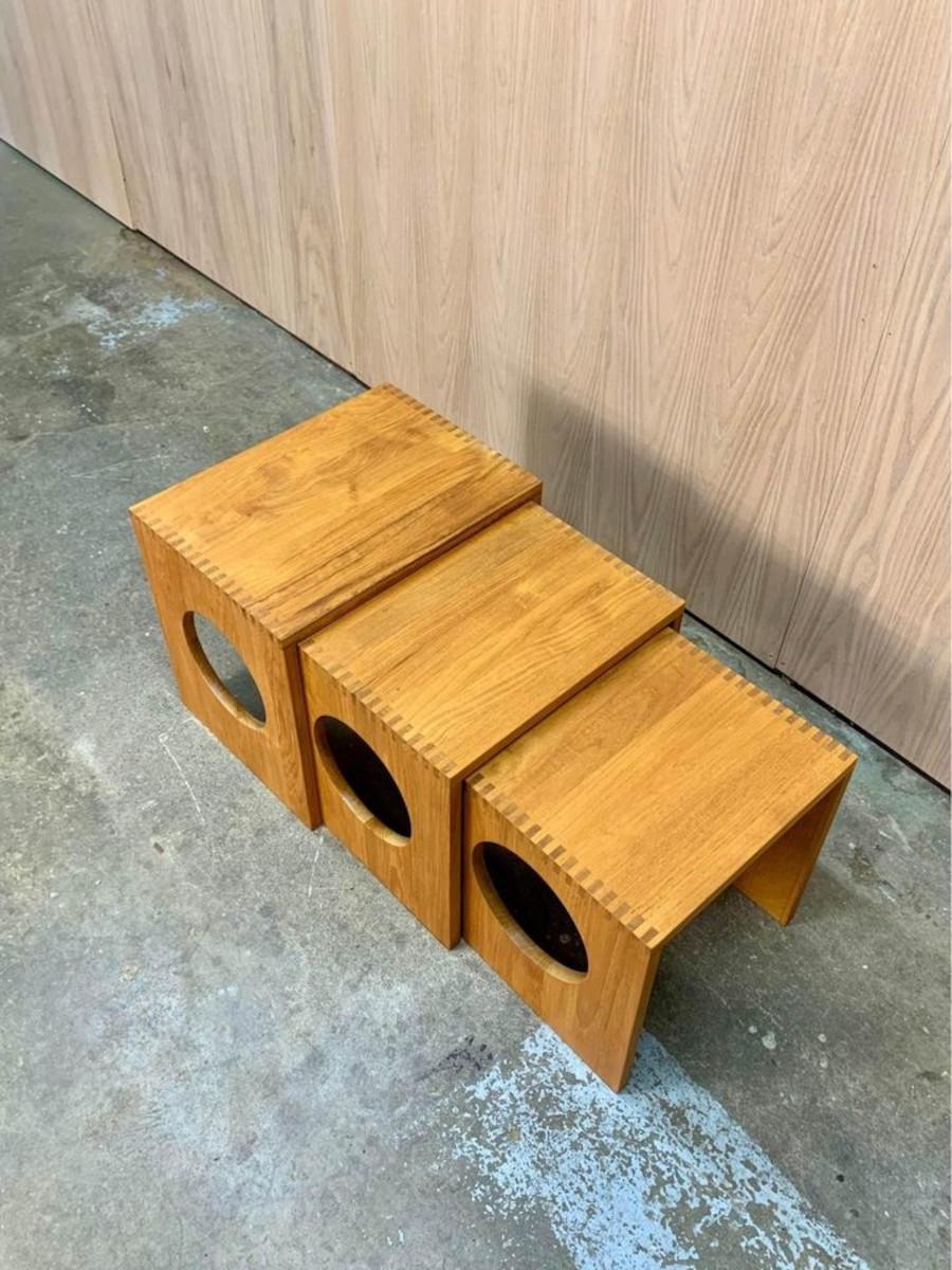Tables gigognes teck massif de Jens Quistgaard en vente 2