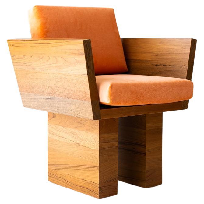 Bertu Outdoor Dining Chair, Teak Outdoor Dining Chair, Solid Teak, Suelo For Sale