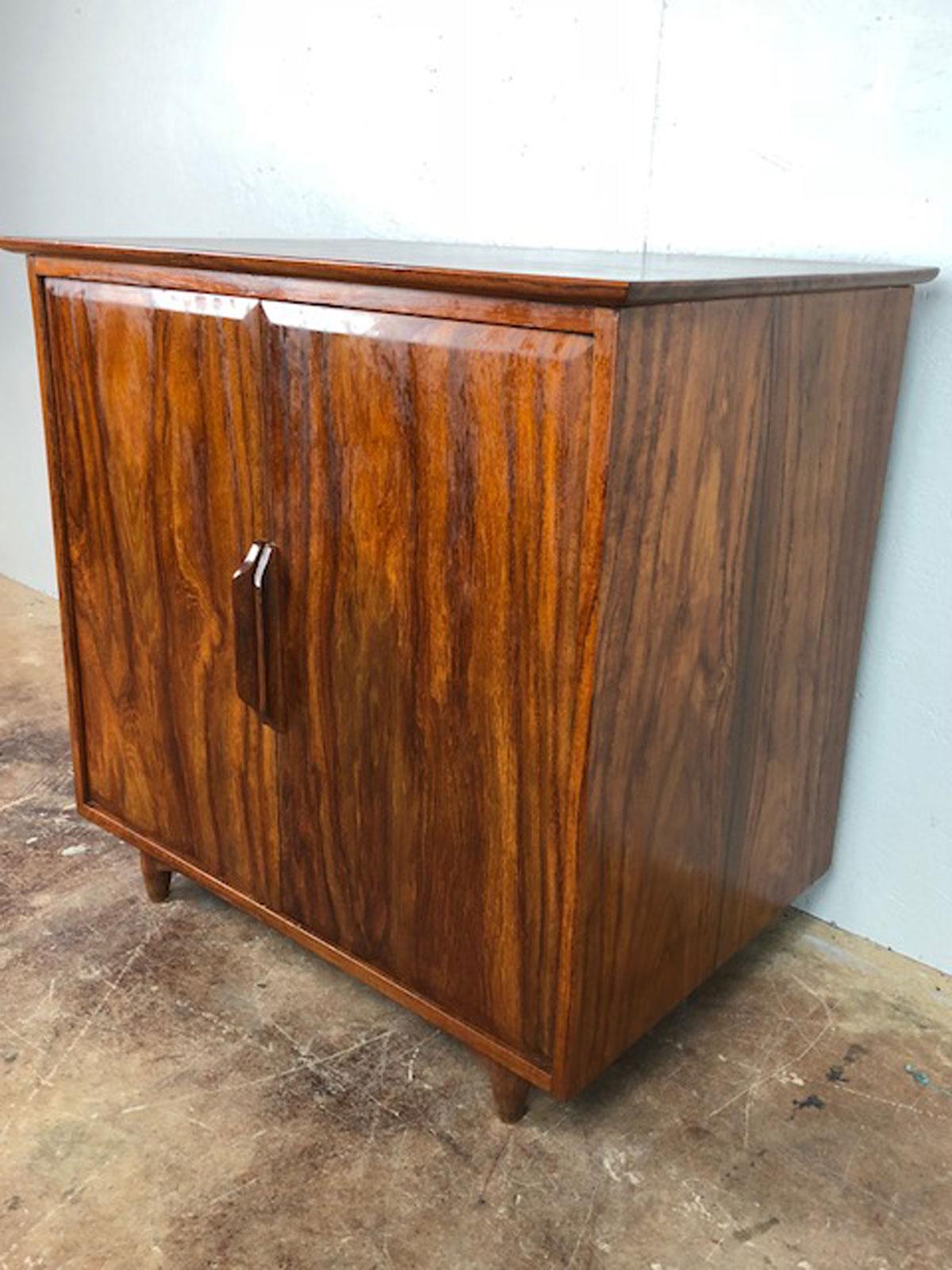 Danish Solid Teak Record Cabinet