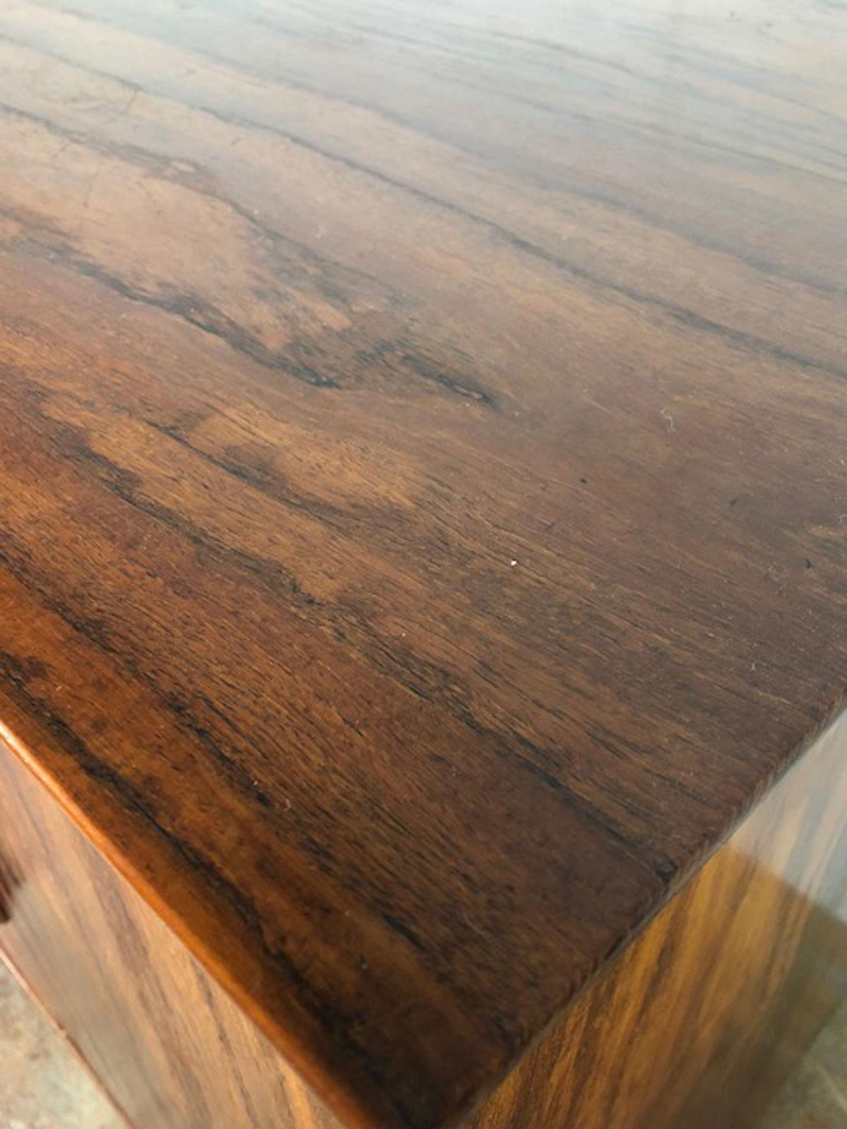 Solid Teak Record Cabinet 1