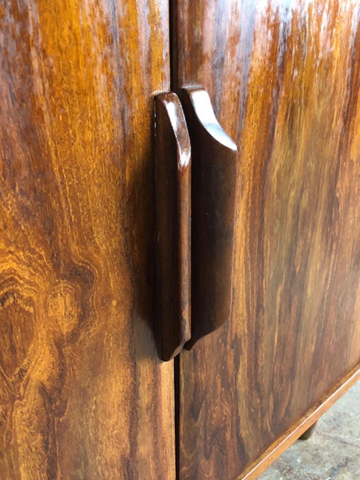 Solid Teak Record Cabinet 2