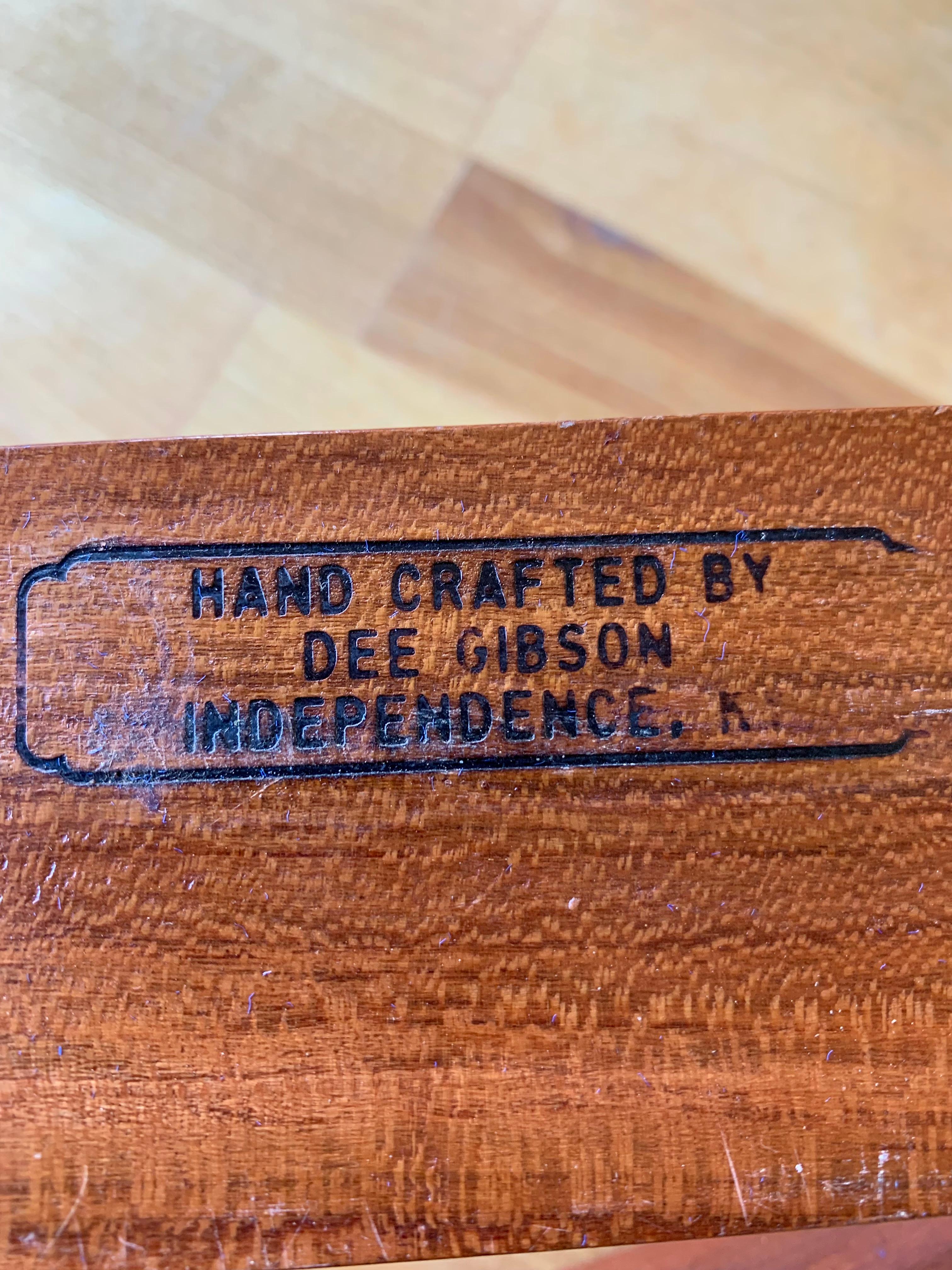 Solid Teak Rolling Pin with Wall mounted Stand Crafted by Dee Gibsen For Sale 6