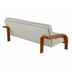 Solid Teak Scandinavian Modern Sofa Couch By Komfort Made In Denmark