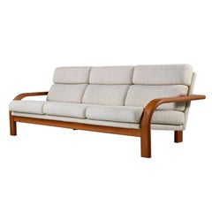 Solid Teak Scandinavian Modern Sofa Couch By Komfort Made In Denmark