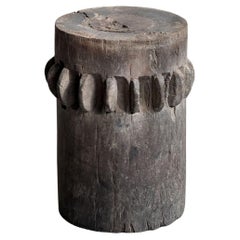 Zuckerdose/Krümel aus massivem Teakholz aus Java, Indonesien, um 1900