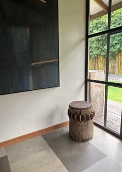 Solid Teak Sugar Cane Crusher / Grinder from Java, Indonesia c. 1940