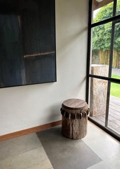 Solid Teak Sugar Cane Crusher / Grinder from Java, Indonesia c. 1940