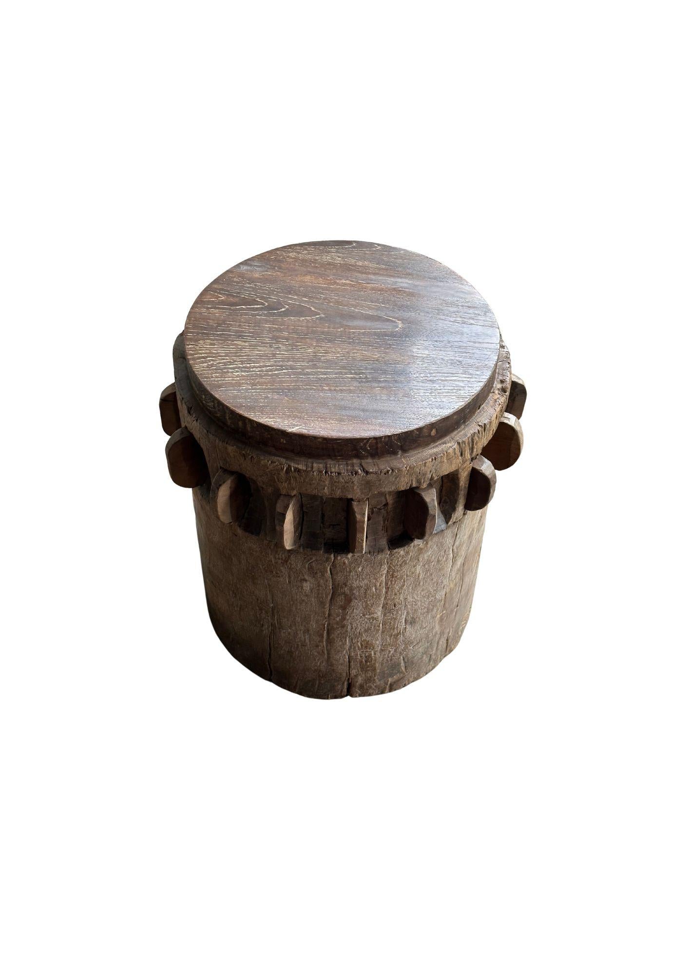 Indonésien Crusher/moulin à sucre en teck massif de Java, Indonésie, vers 1940 en vente