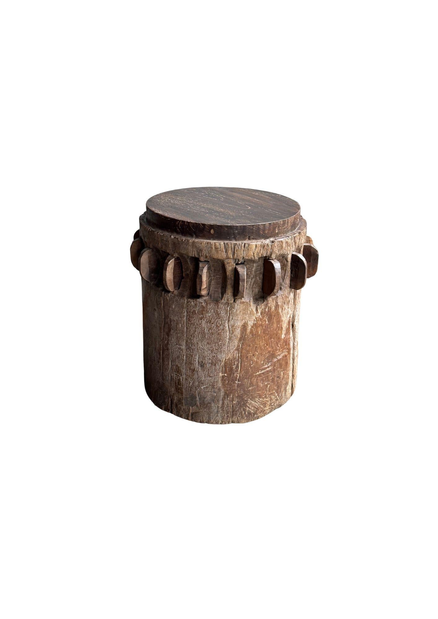 Fait main Crusher/moulin à sucre en teck massif de Java, Indonésie, vers 1940 en vente