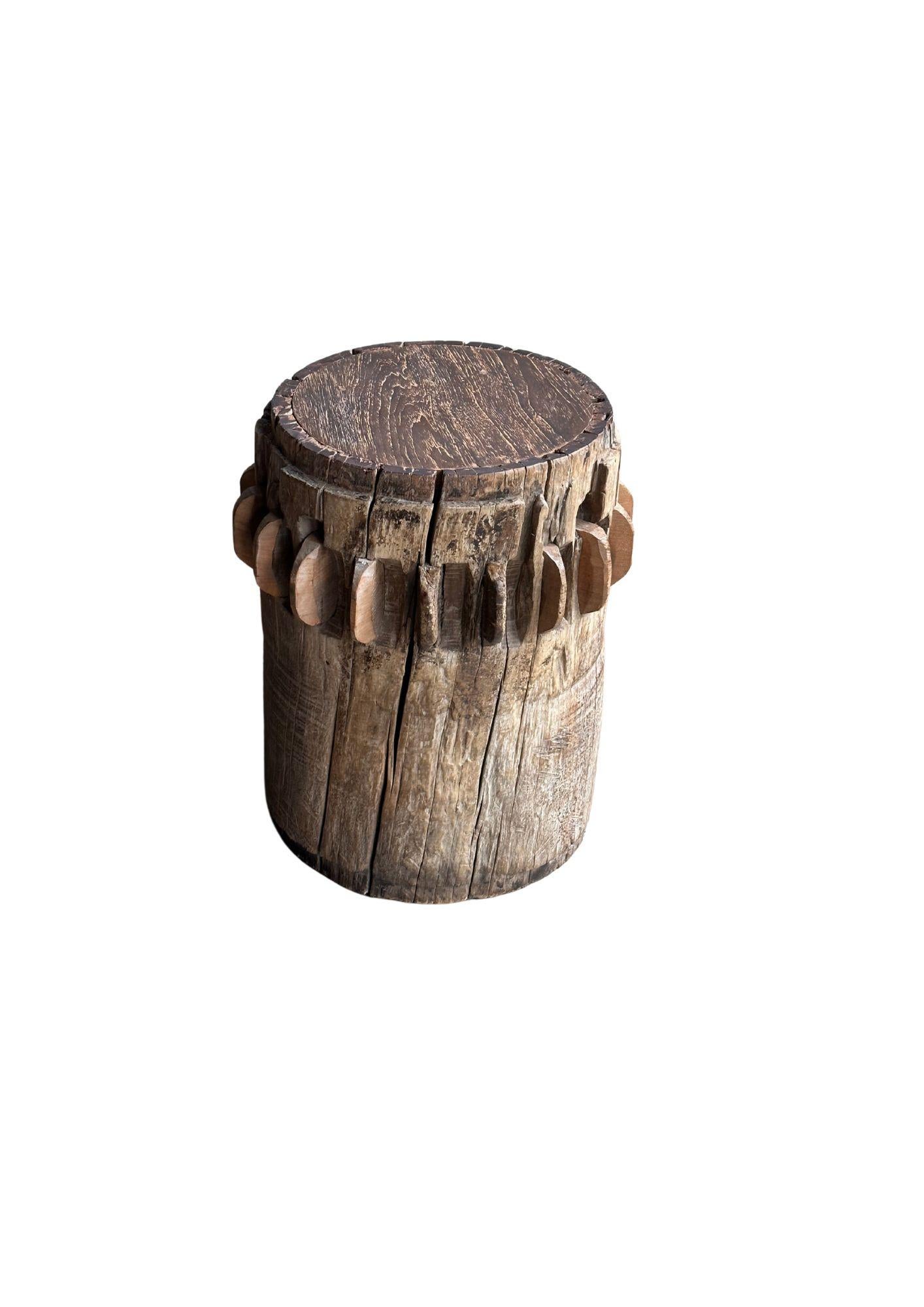 Milieu du XXe siècle Crusher/moulin à sucre en teck massif de Java, Indonésie, vers 1940 en vente