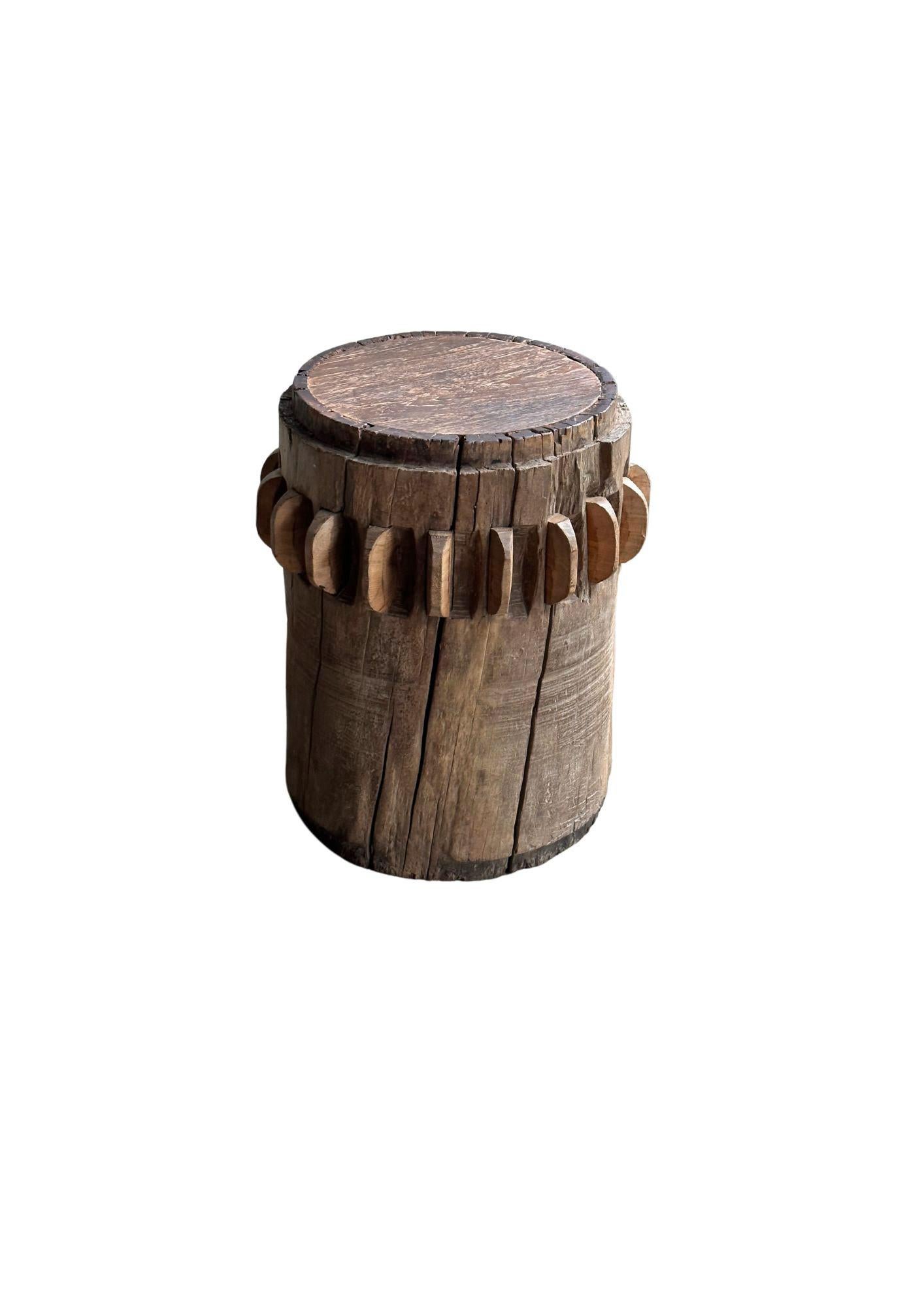Bois Crusher/moulin à sucre en teck massif de Java, Indonésie, vers 1940 en vente