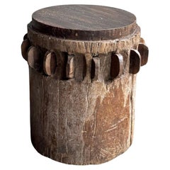 Solid Teak Sugar Cane Crusher / Grinder from Java, Indonesia c. 1940