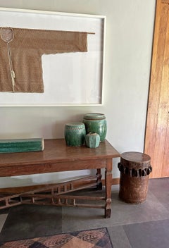 Solid Teak Sugar Cane Crusher / Grinder from Java, Indonesia c. 1950