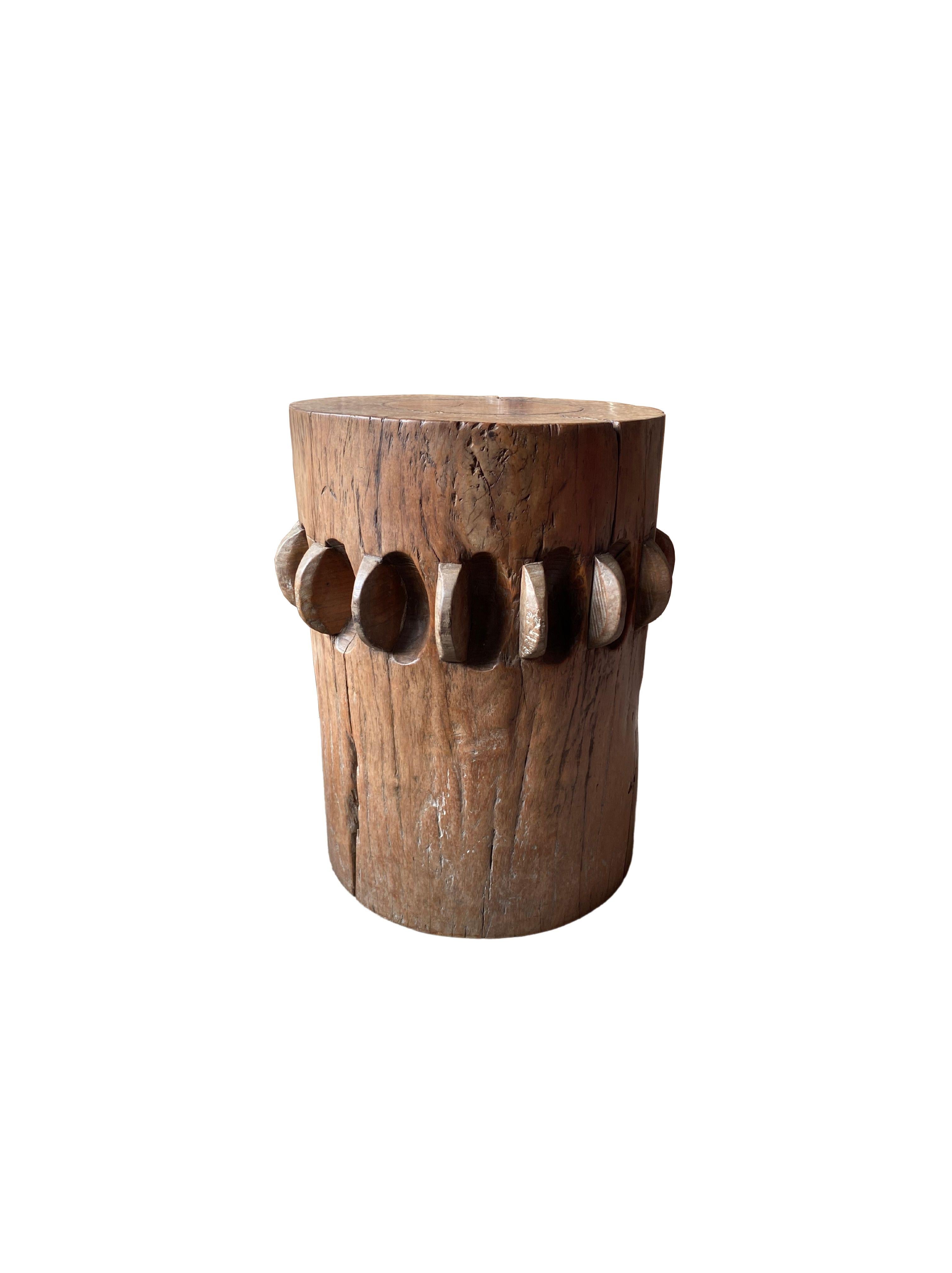 Hand-Crafted Solid Teak Sugar Cane Crusher / Grinder from Java, Indonesia c. 1950