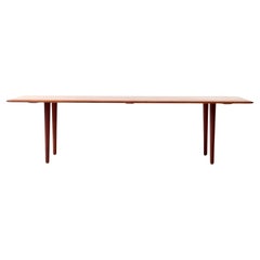 Mesa de teca maciza de Peter Hvidt y Orla Mölgaard-Nielsen para France & Son, años 50