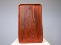 Solid Teak Tray Karl Holmberg AB Sweden, 1950s