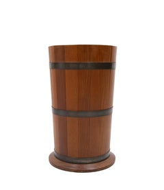 Solid Teak Umbrella Stand, 1960s