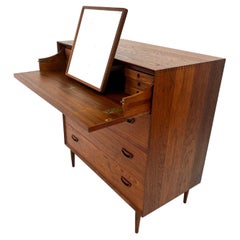 Retro Solid Teak Vanity & Dresser by Peter Hvidt & Orla Mølgaard-Nielsen