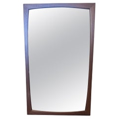 Solid Teak Wall Mirror by Kai Kristiansen for Aksel Kjersgaard