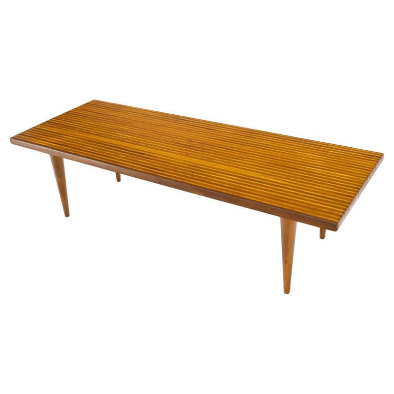 Massive Solid Teak Block Coffee Table at 1stDibs | solid wood block ...