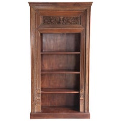 Vintage Solid Teak Wood 1910s Barrister Book Case from an English Law Firm in Delhi