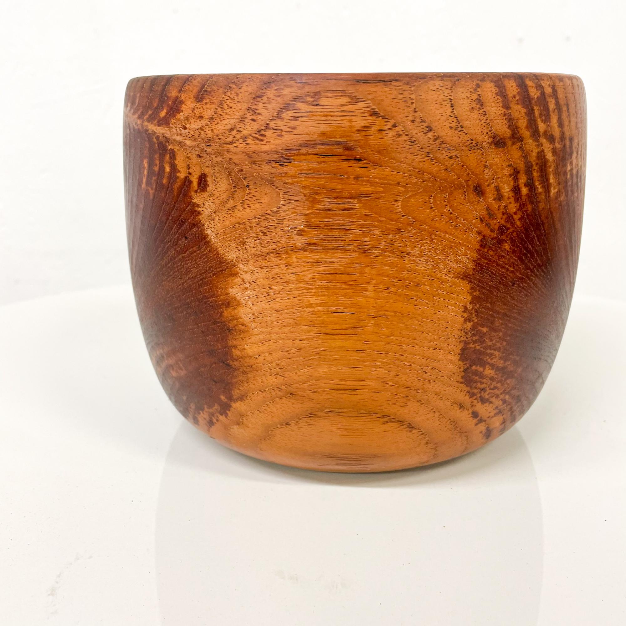 Swedish Solid Teak Wood Bowl Made in Sweden Sculptural Danish Scandinavian Modern