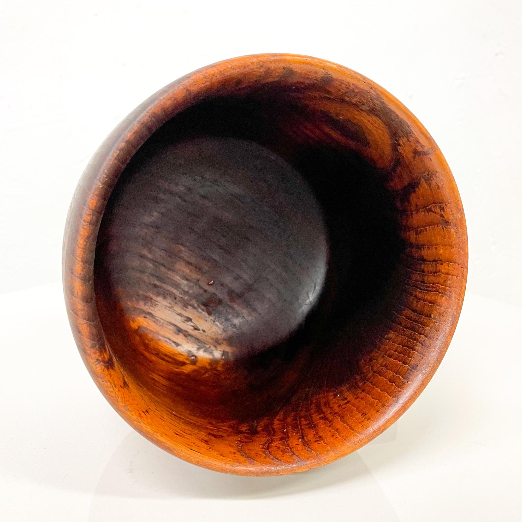 Solid Teak Wood Bowl Made in Sweden Sculptural Danish Scandinavian Modern 1