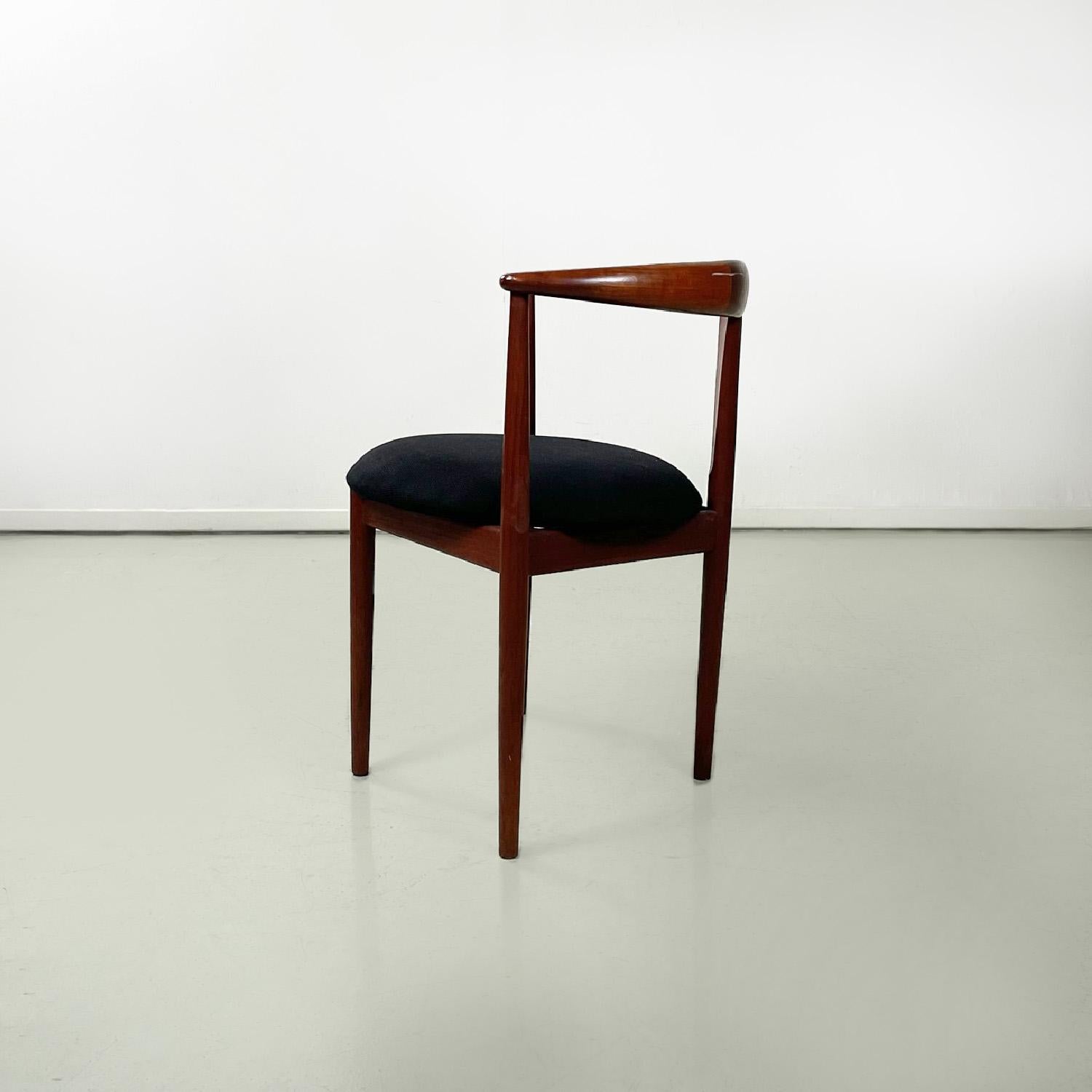 Mid-Century Modern Solid teak wood chairs by Vilhelm Wohlert for Paul Jeppesen Mobelfabrik, 1960s